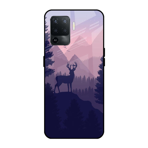 Deer In Night Glossy Case For Oppo F19 Pro