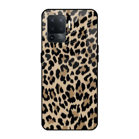 Leopard Seamless Glossy Case For Oppo F19 Pro