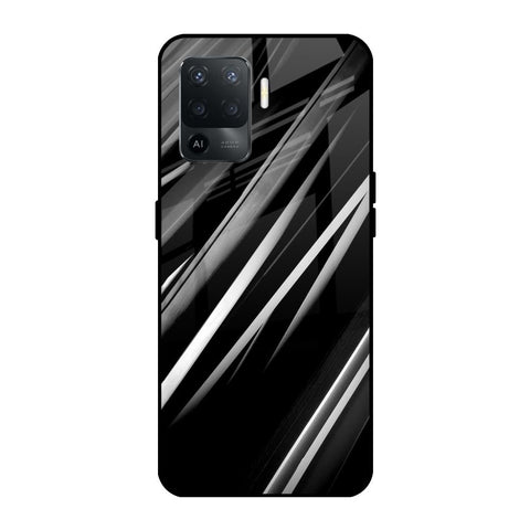 Black & Grey Gradient Glossy Case For Oppo F19 Pro