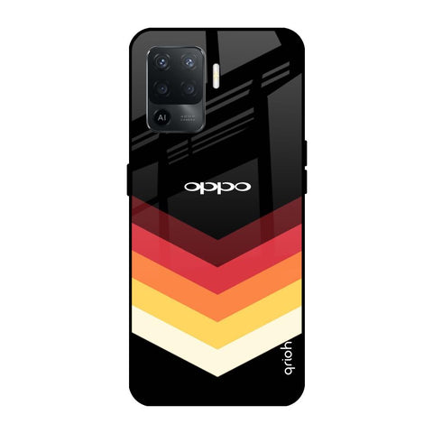 Abstract Arrow Pattern Glossy Case For Oppo F19 Pro