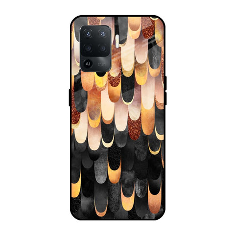 Bronze Abstract Glossy Case for Oppo F19 Pro