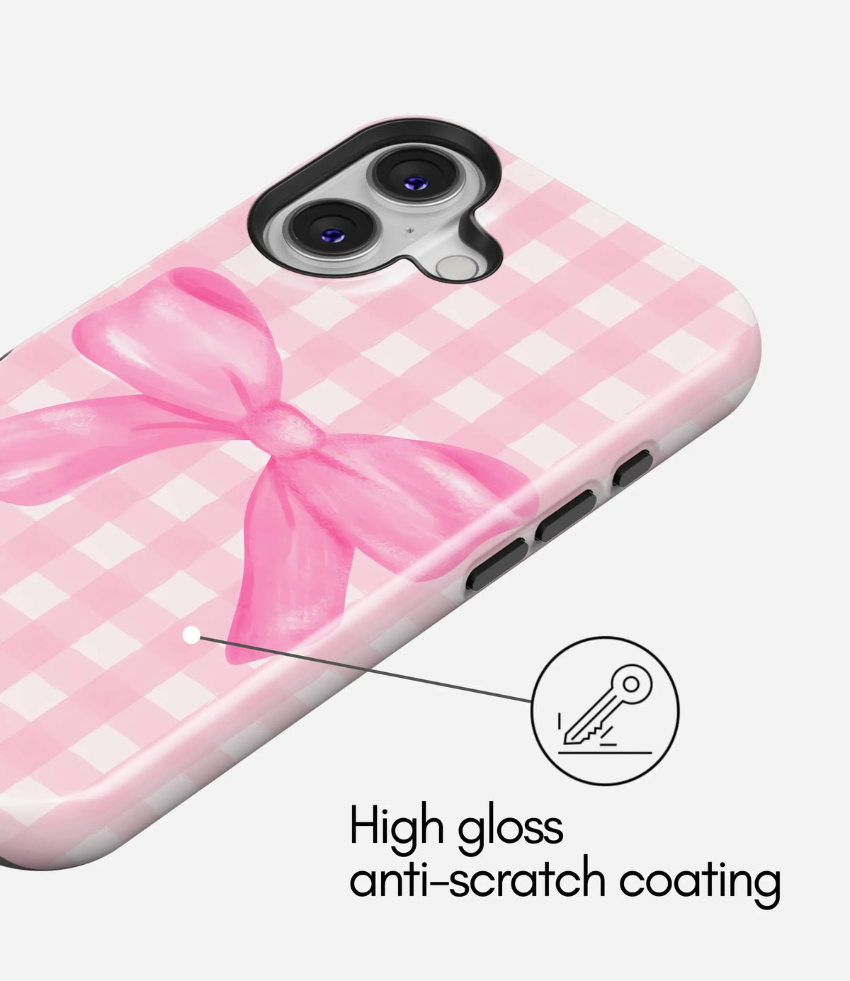 Scarlet Bows Premium Tough Shining Phone Case (Double Layer) Available For All iPhone Models
