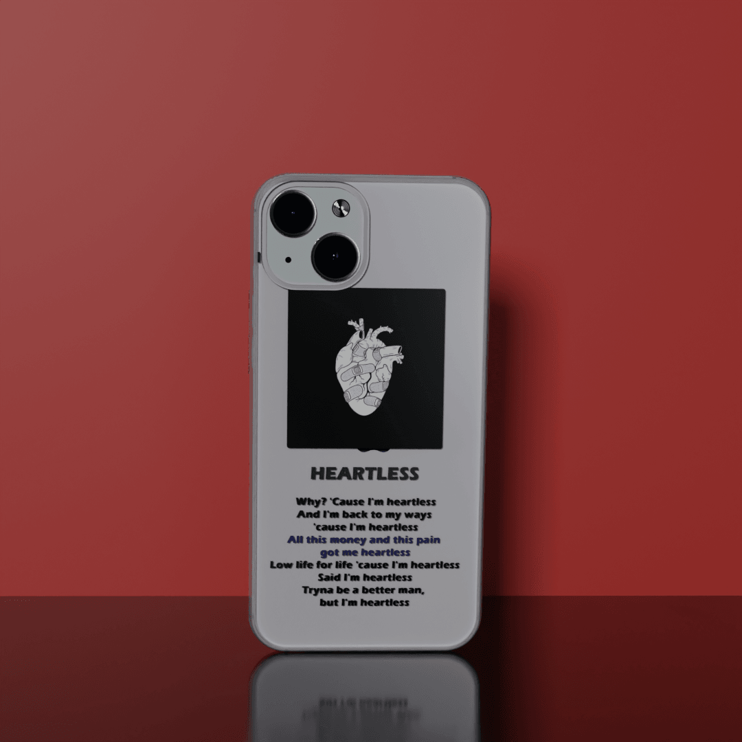 Heartless - Soft Transparent Silicon Case Acrylic (Anti Yellow)