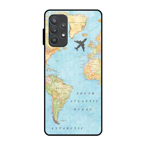 Travel Map Glossy Case for Samsung Galaxy A52