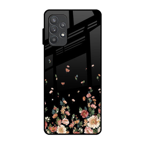 Floating Floral Print Glossy Case for Samsung Galaxy A52