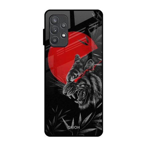 Red Moon Tiger Glossy Case for Samsung Galaxy A52