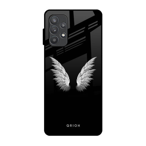 White Angel Wings Glossy Case for Samsung Galaxy A52