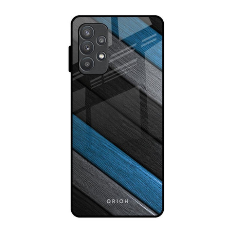 Multicolor Wooden Effect Glossy Case for Samsung Galaxy A52