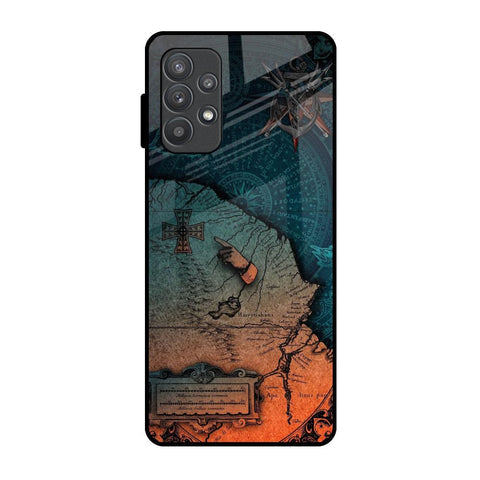 Geographical Map Glossy Case for Samsung Galaxy A52