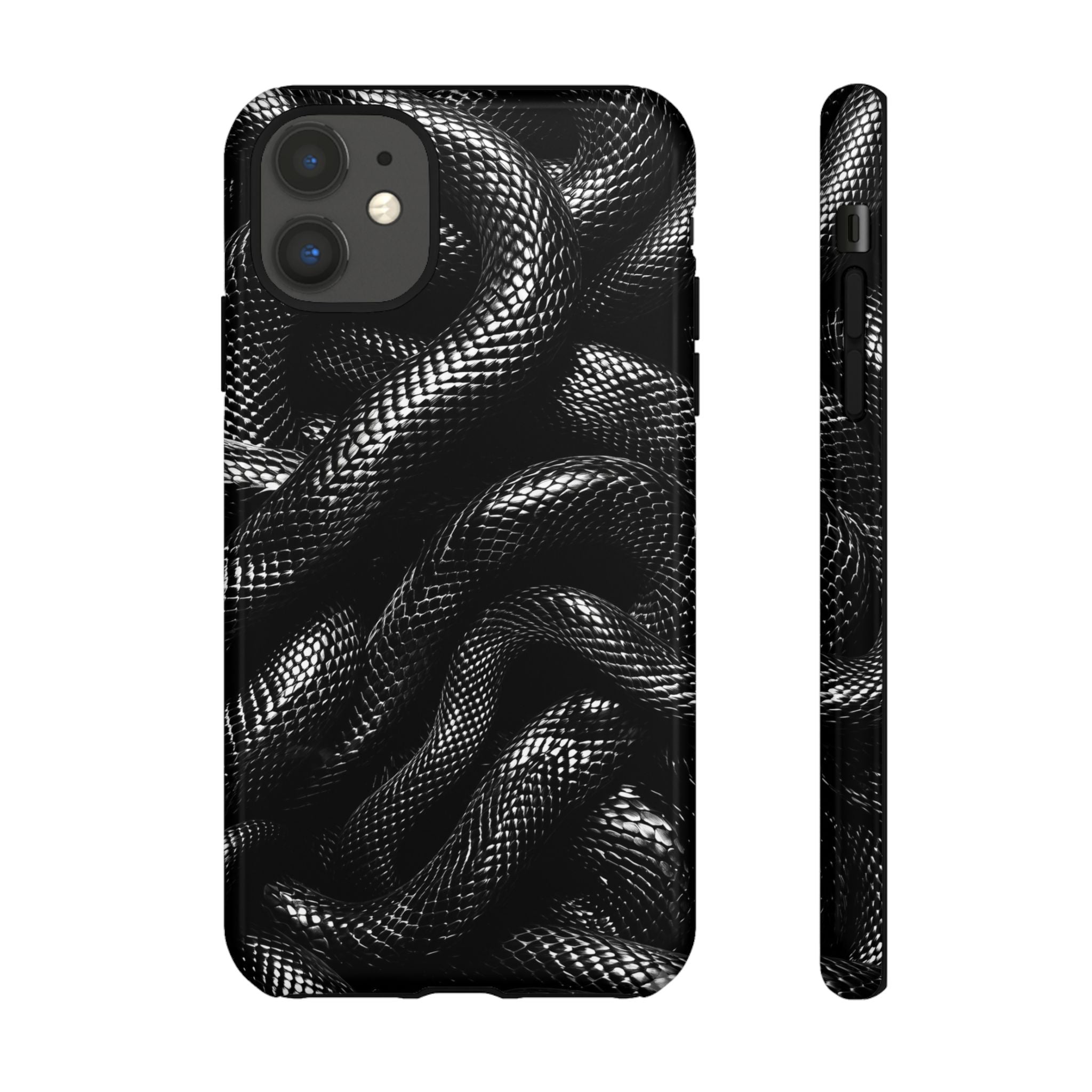 Black Snakes Premium Tough Shining Phone Case (Double Layer) Available For All iPhone Models