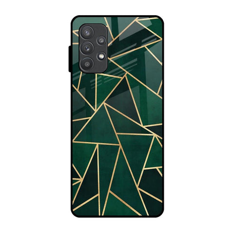 Abstract Green Glossy Case For Samsung Galaxy A72