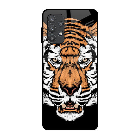 Angry Tiger Glossy Case For Samsung Galaxy A72
