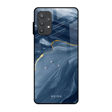 Deep Ocean Marble Glossy Case for Samsung Galaxy A72