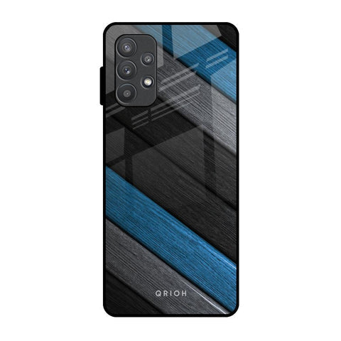 Multicolor Wooden Effect Glossy Case for Samsung Galaxy A72