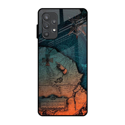 Geographical Map Glossy Case for Samsung Galaxy A72