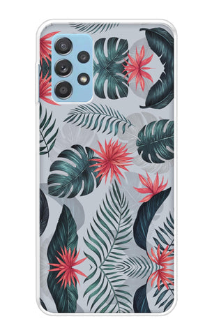 Retro Floral Leaf Soft Cover for Samsung Galaxy A72