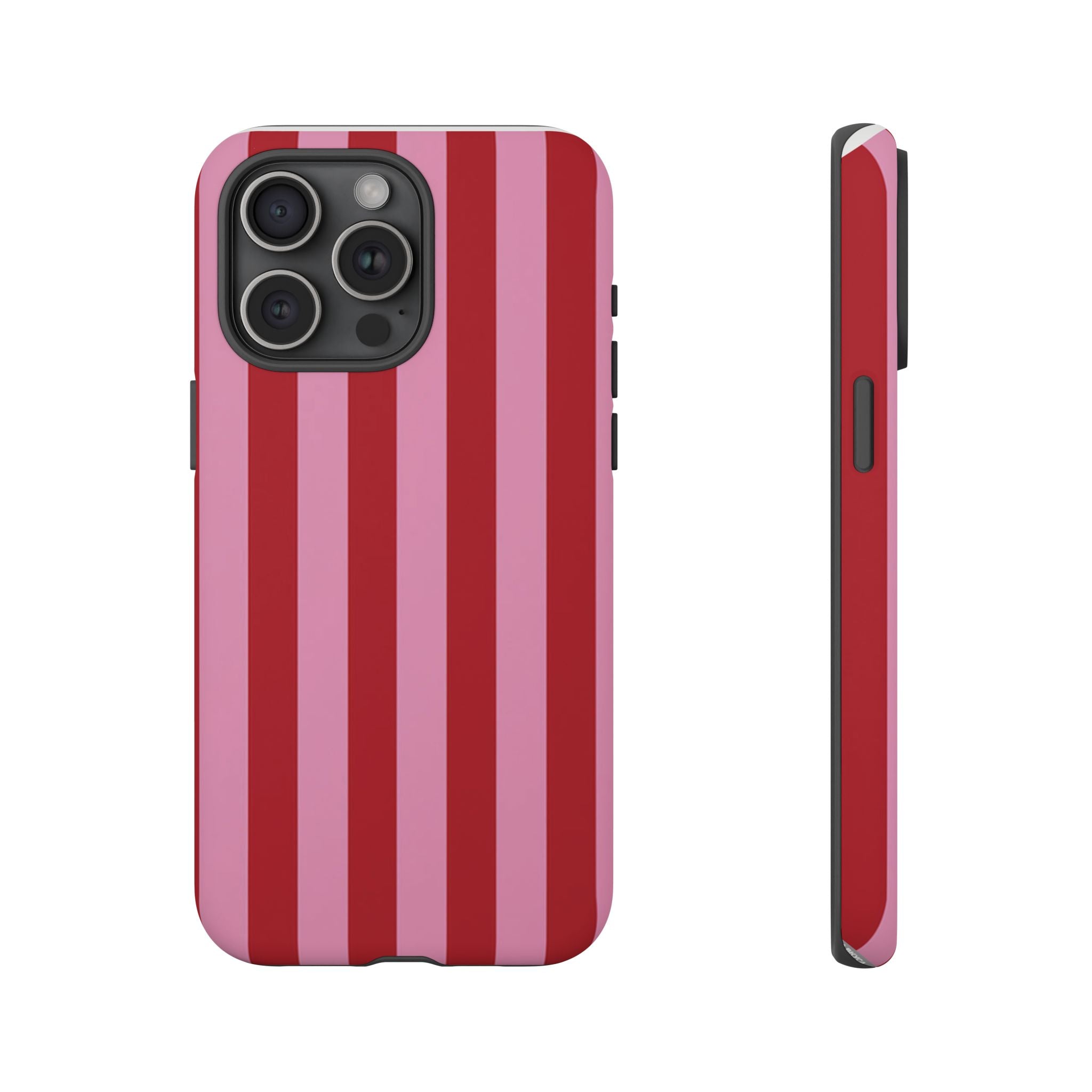 Pink Stripes Tough Case  Available For All iPhone Models