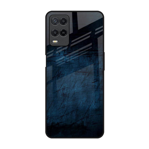 Dark Blue Grunge Glossy Case for Realme 8
