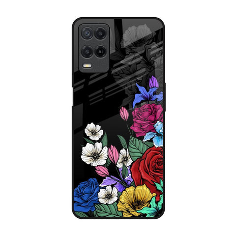 Rose Flower Bunch Art Glossy Case for Realme 8