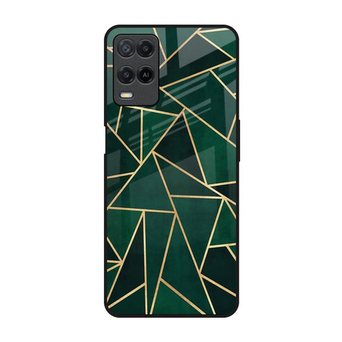 Abstract Green Glossy Case For Realme 8