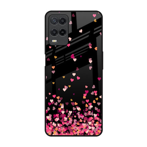 Heart Rain Fall Glossy Case For Realme 8