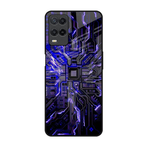 Techno Color Pattern Glossy Case For Realme 8