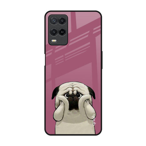 Funny Pug Face Glossy Case For Realme 8