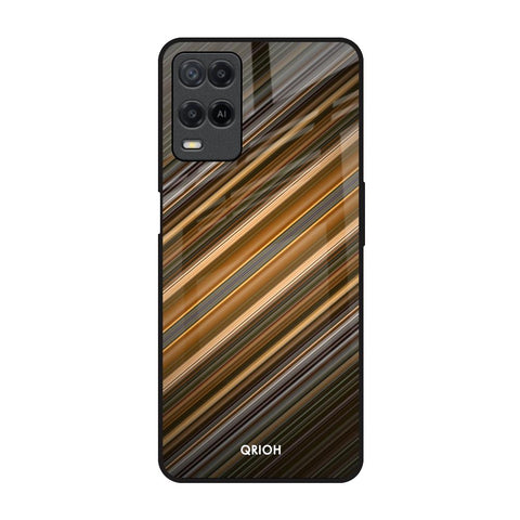Diagonal Slash Pattern Glossy Case for Realme 8