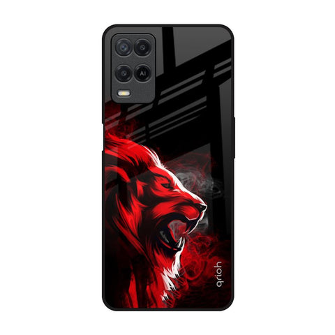 Red Angry Lion Glossy Case for Realme 8
