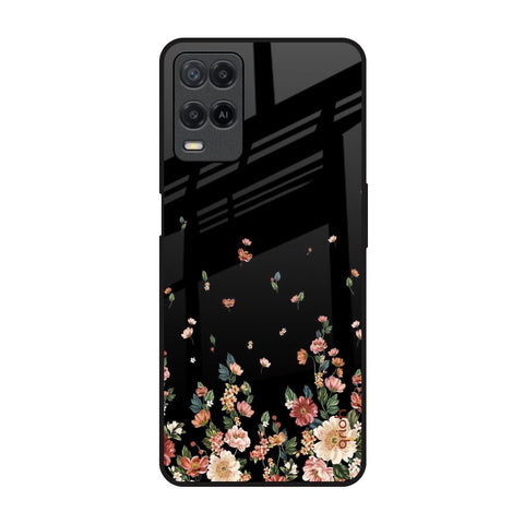 Floating Floral Print Glossy Case for Realme 8
