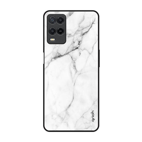 Modern White Marble Glossy Case for Realme 8