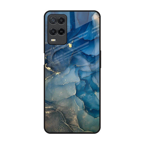 Blue Cool Marble Glossy Case for Realme 8