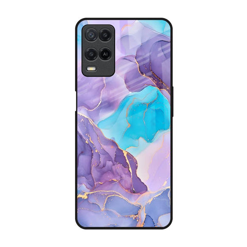 Alcohol ink Marble Glossy Case for Realme 8