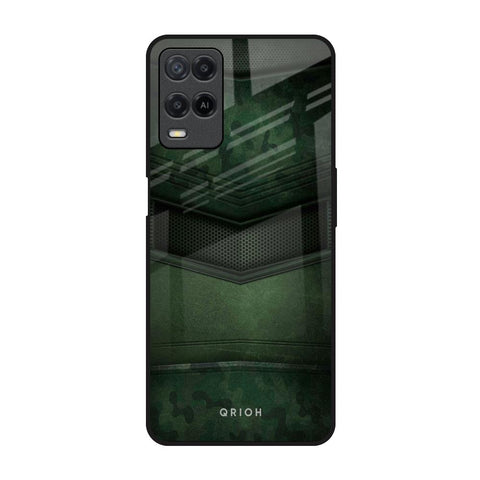 Green Leather Glossy Case for Realme 8