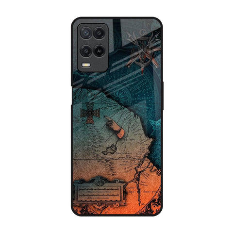 Geographical Map Glossy Case for Realme 8