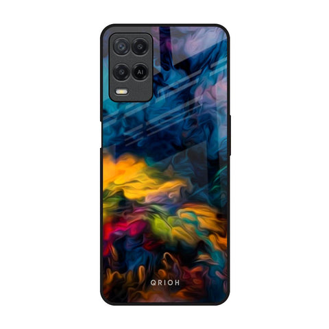 Multicolor Oil Painting Glossy Case for Realme 8