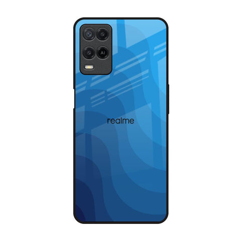 Blue Wave Abstract Glossy Case for Realme 8