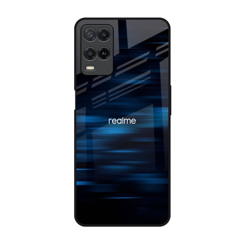 Blue Rough Abstract Glossy Case for Realme 8
