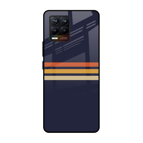 Tricolor Stripes Glossy Case For Realme 8