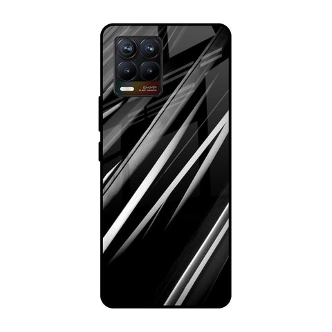 Black & Grey Gradient Glossy Case For Realme 8