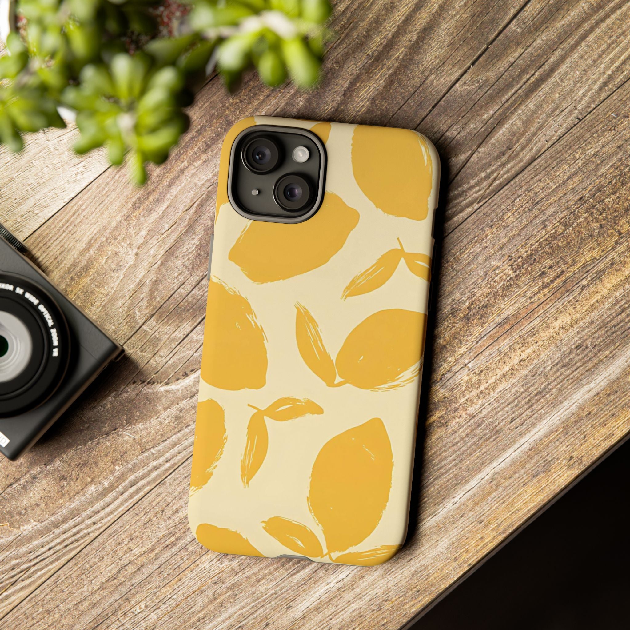 Citrus Glow Premium Tough Shining Phone Case (Double Layer) Available For All iPhone Models