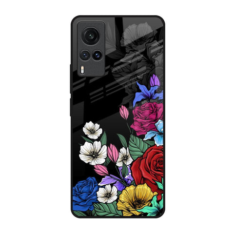 Rose Flower Bunch Art Glossy Case for Vivo X60