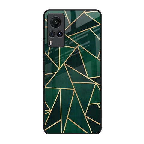 Abstract Green Glossy Case For Vivo X60