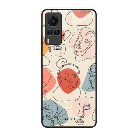 Abstract Faces Glossy Case for Vivo X60