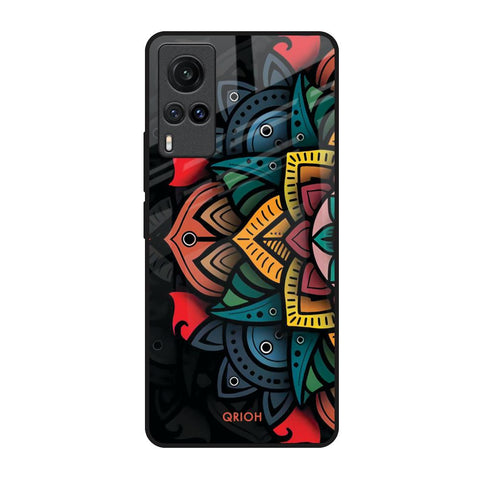 Retro Gorgeous Flower Glossy Case for Vivo X60