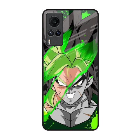 Anime Green Splash Glossy Case for Vivo X60