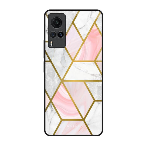 Geometrical Marble Glossy Case for Vivo X60