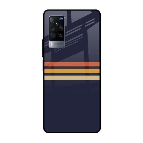 Tricolor Stripes Glossy Case For Vivo X60