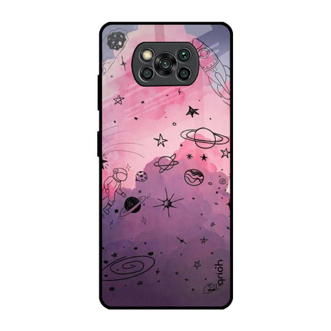 Space Doodles Glossy Case for Poco X3 Pro