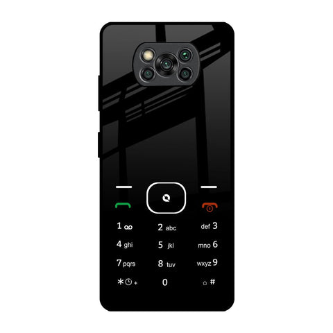 Classic Keypad Pattern Glossy Case for Poco X3 Pro